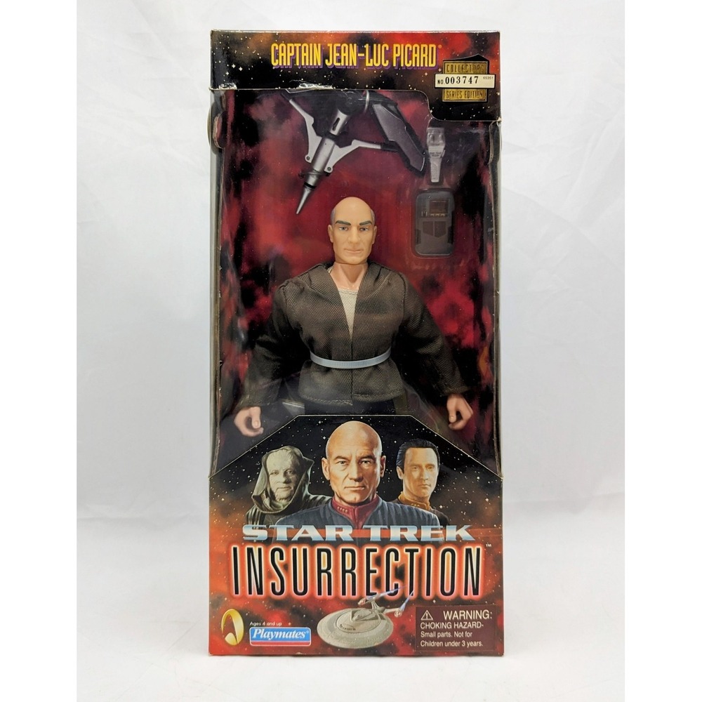 1998 Playmates Star Trek Insurrection Captain Jean-Luc Picard 9" Figure